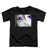 Anime Girl Eyes 2 Black And White Blue Eyes 2 - Toddler T-Shirt