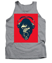 Ape Loves Music With Headphones - Tank Top Tank Top Pixels Heather Small 
