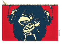 Ape Loves Music With Headphones - Carry-All Pouch Carry-All Pouch Pixels Medium (9.5" x 6")  