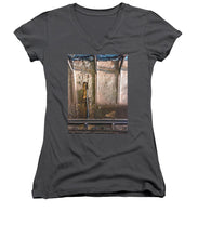 Approaching The Station - Women's V-Neck (Athletic Fit)