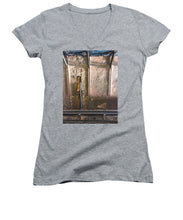 Approaching The Station - Women's V-Neck (Athletic Fit)