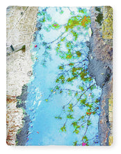 Aqua Metallic Clear - Blanket