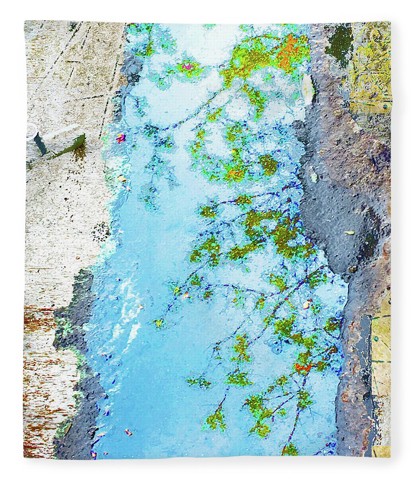 Aqua Metallic Clear - Blanket