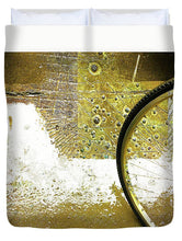 Aqua Metallic Series Bent - Duvet Cover