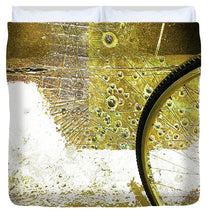 Aqua Metallic Series Bent - Duvet Cover