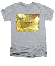 Aqua Metallic Series Border - Men's V-Neck T-Shirt