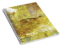 Aqua Metallic Series Border - Spiral Notebook