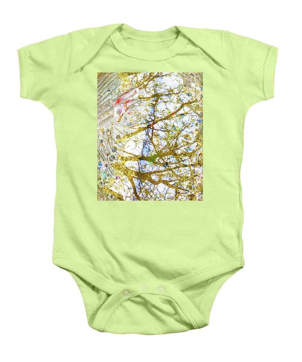 Aqua Metallic Series Crisp - Baby Onesie