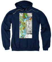 Aqua Metallic Series Crucifix - Sweatshirt