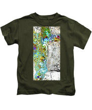 Aqua Metallic Series Crucifix - Kids T-Shirt