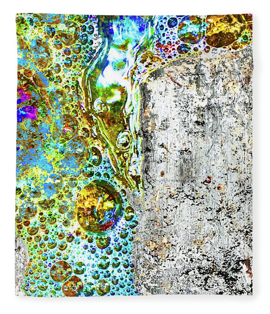 Aqua Metallic Series Crucifix - Blanket