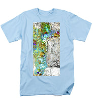 Aqua Metallic Series Crucifix - Men's T-Shirt  (Regular Fit)