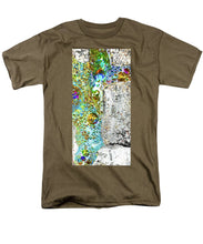 Aqua Metallic Series Crucifix - Men's T-Shirt  (Regular Fit)
