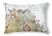 Aqua Metallic Series Molten - Throw Pillow