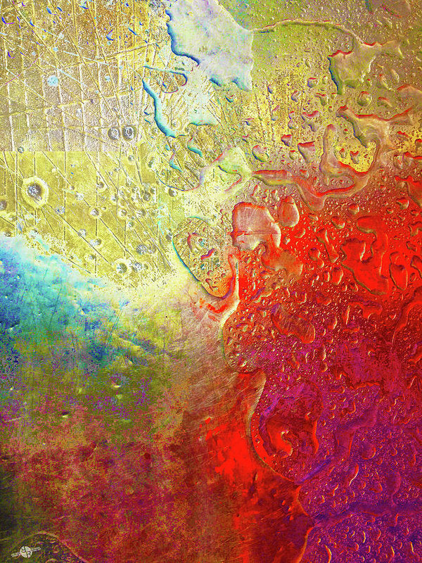 Aqua Metallic Series Rainbow - Art Print