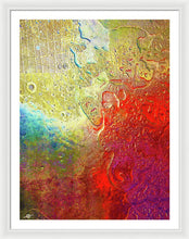 Aqua Metallic Series Rainbow - Framed Print