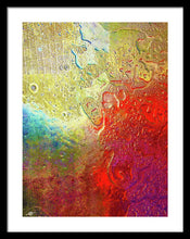 Aqua Metallic Series Rainbow - Framed Print