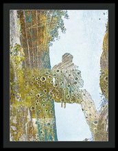 Aqua Metallic Series Self - Framed Print