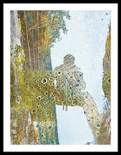 Aqua Metallic Series Self - Framed Print