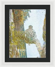 Aqua Metallic Series Self - Framed Print