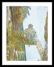 Aqua Metallic Series Self - Framed Print