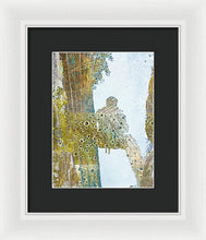 Aqua Metallic Series Self - Framed Print