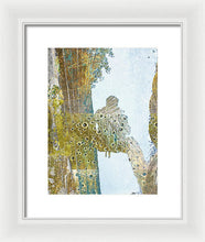 Aqua Metallic Series Self - Framed Print