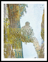 Aqua Metallic Series Self - Framed Print