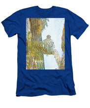 Aqua Metallic Series Self - Men's T-Shirt (Athletic Fit)