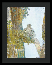 Aqua Metallic Series Self - Framed Print