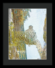 Aqua Metallic Series Self - Framed Print