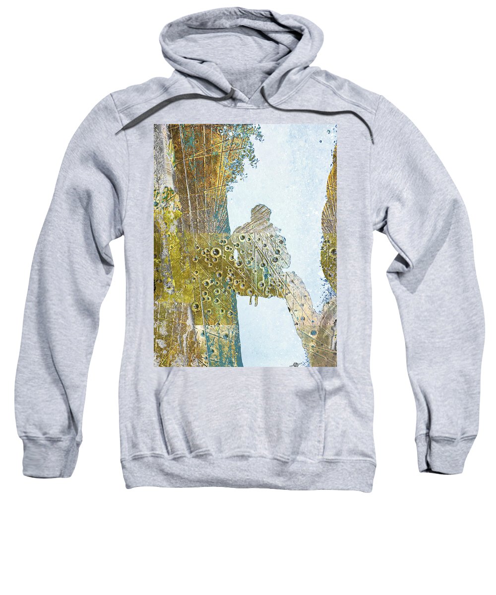 Aqua Metallic Series Self - Sweatshirt