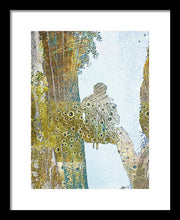 Aqua Metallic Series Self - Framed Print