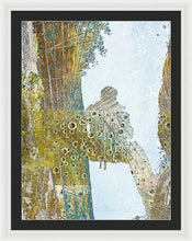 Aqua Metallic Series Self - Framed Print