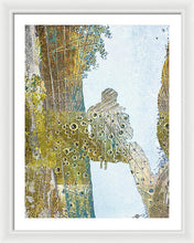 Aqua Metallic Series Self - Framed Print