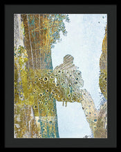 Aqua Metallic Series Self - Framed Print