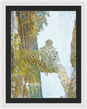 Aqua Metallic Series Self - Framed Print