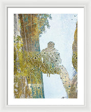 Aqua Metallic Series Self - Framed Print