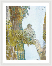 Aqua Metallic Series Self - Framed Print