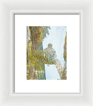 Aqua Metallic Series Self - Framed Print
