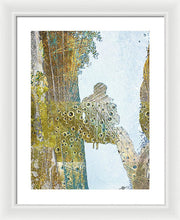Aqua Metallic Series Self - Framed Print