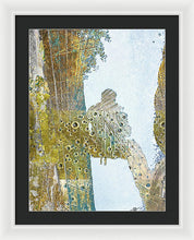 Aqua Metallic Series Self - Framed Print