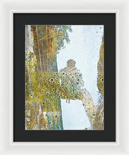 Aqua Metallic Series Self - Framed Print