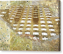 Aqua Metallic Series Up - Canvas Print