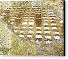 Aqua Metallic Series Up - Canvas Print