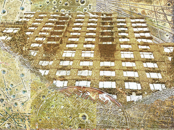 Aqua Metallic Series Up - Art Print