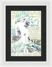 Art Is - Framed Print