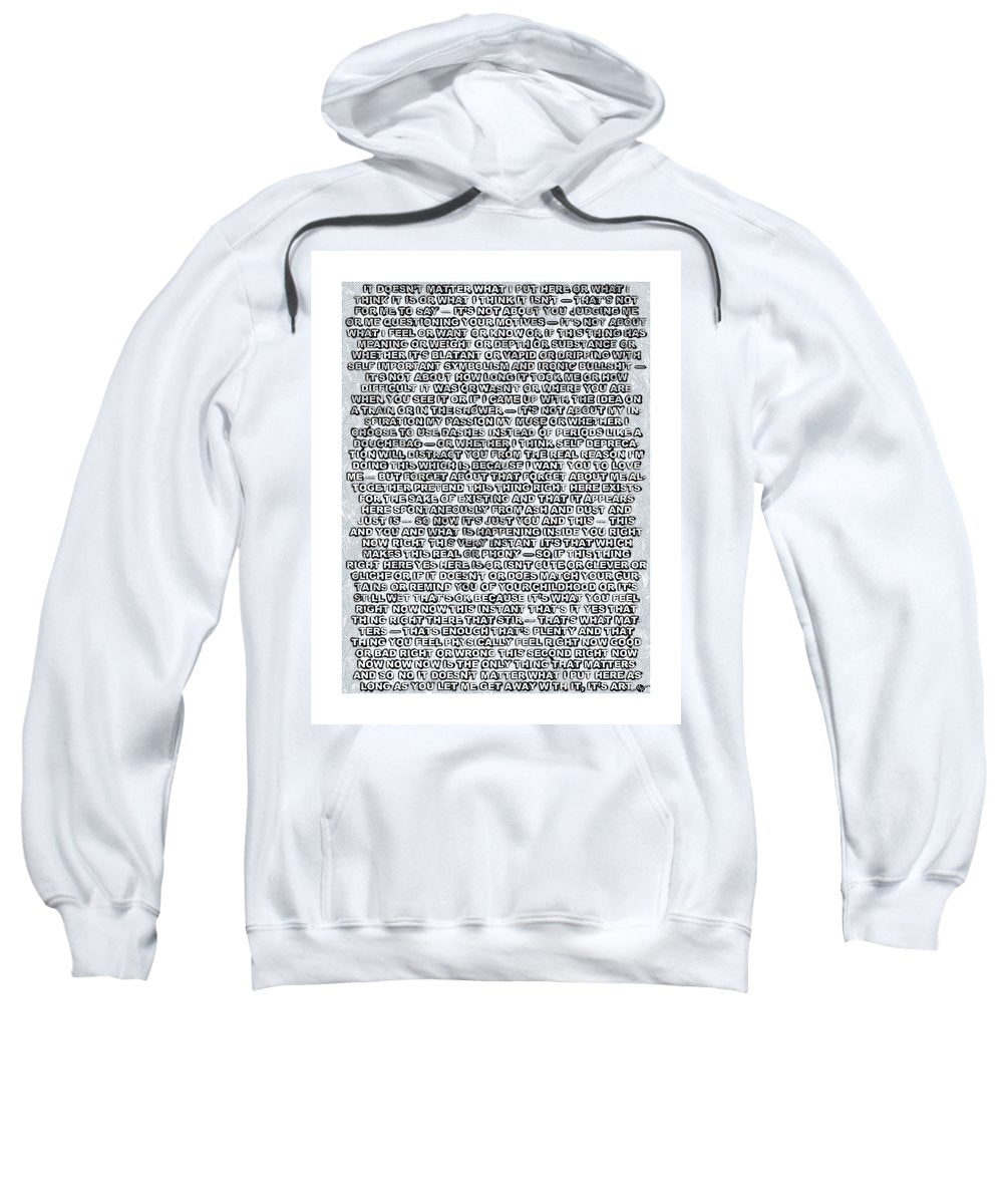 Artist's Statement - Sweatshirt