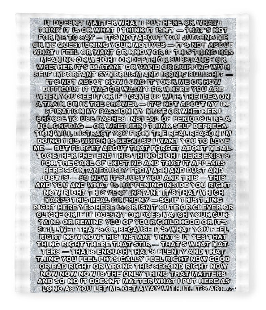 Artist's Statement - Blanket