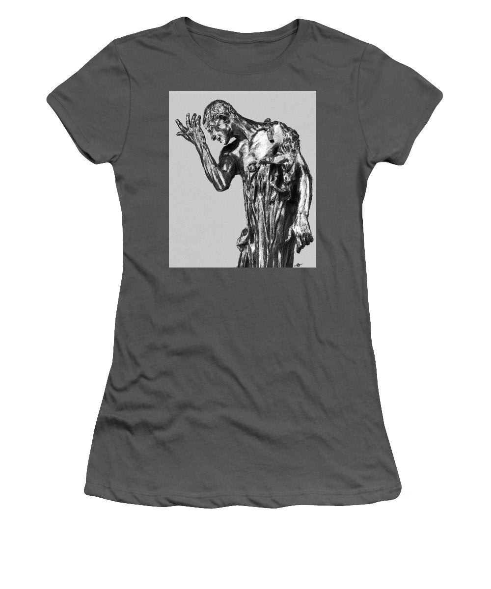 Auguste Painting Of Rodin's Pierre De Wiessant - Women's T-Shirt (Athletic Fit)